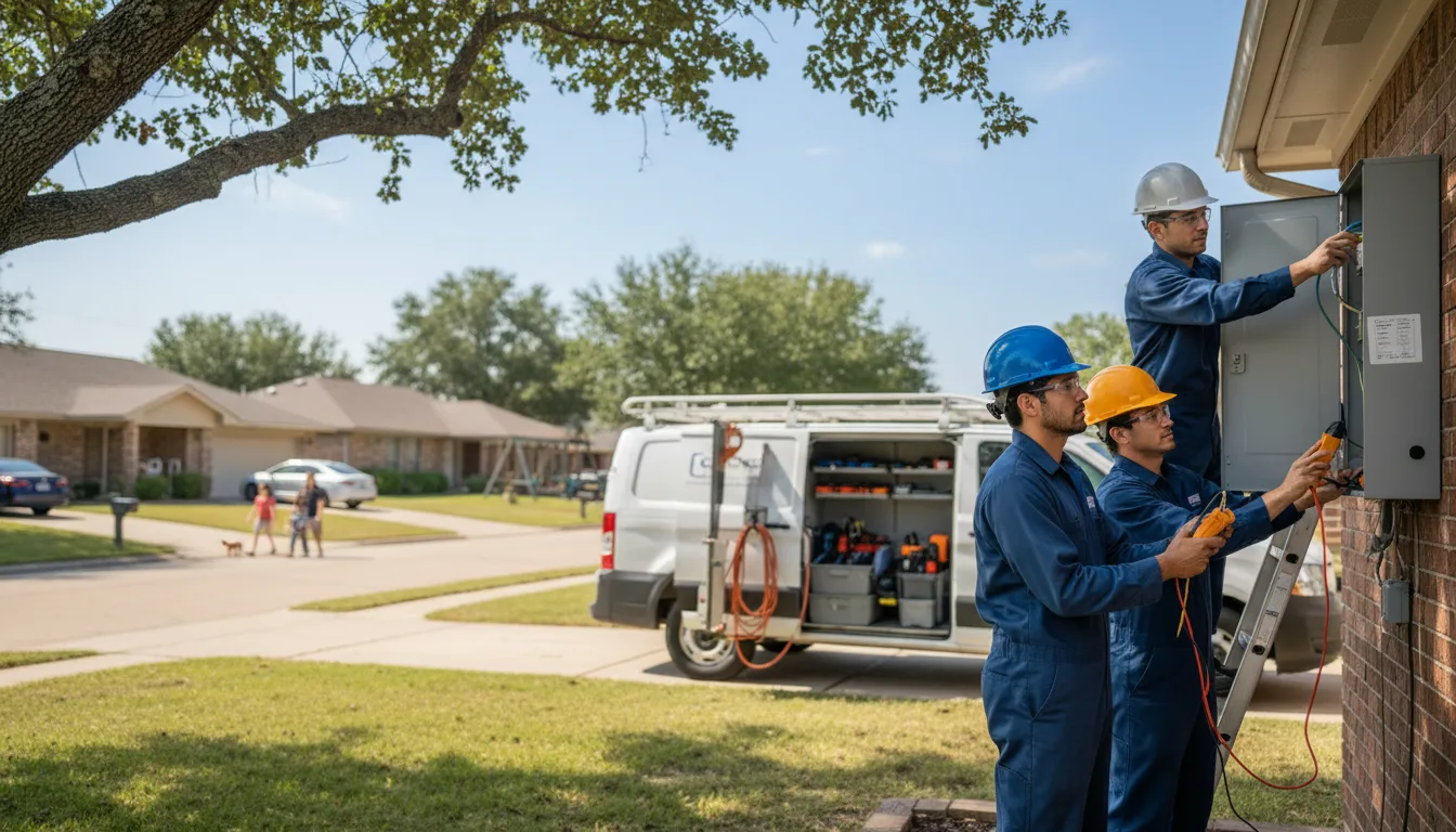 Certified electrician providing emergency electrical services in White, SD